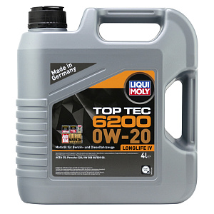 20788 Синтетическое моторное масло Liqui Moly Top Tec 6200 0W-20, 4л